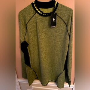 Under Armour ColdGear Twist Mock Long Sleeve T-shirt 'Green’